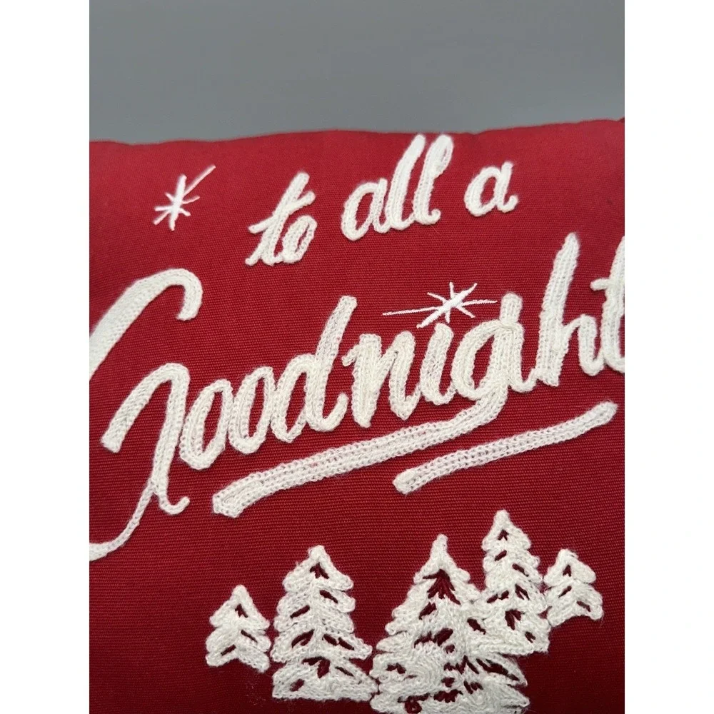 Pottery Barn Christmas Pillow Red White Farmhouse Holiday Decor 12